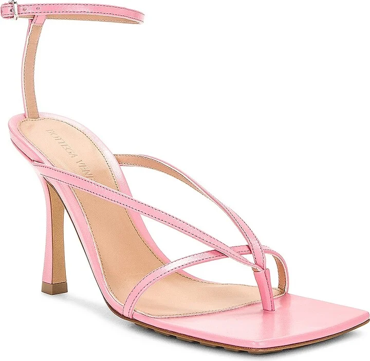 Bottega Veneta Stretch Ankle Strap Sandal in Pink - Image 2