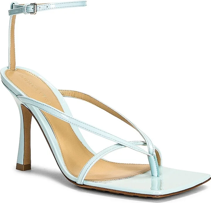 Bottega Veneta Stretch Ankle Strap Sandals in Blue - Image 2