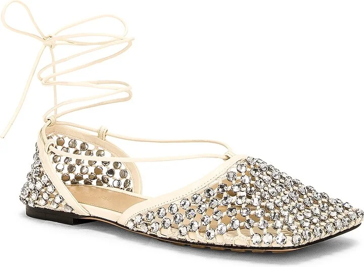 Bottega Veneta Stretch Flat in Beige - Image 2