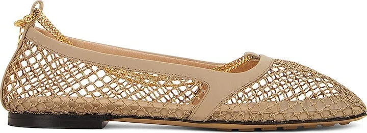 Bottega Veneta Stretch Flat in Beige