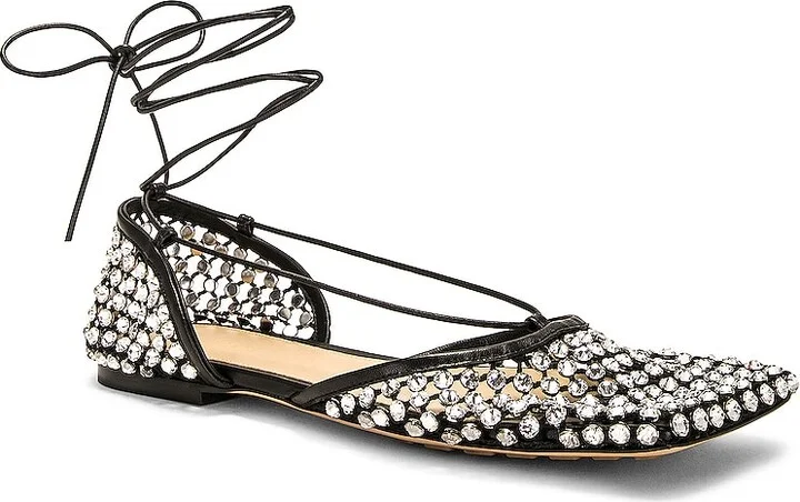 Bottega Veneta Stretch Flat in Black - Image 2