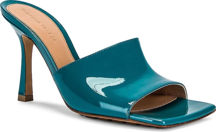 Bottega Veneta Stretch Gloss Sandals in Blue - Image 2