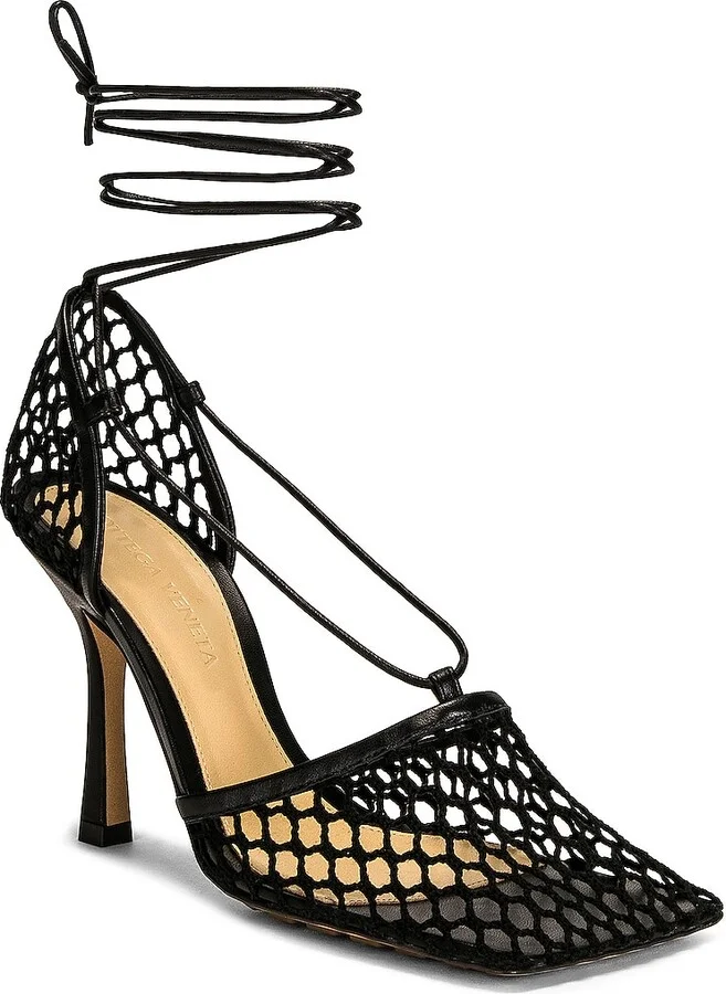 Bottega Veneta Stretch Heels in Black - Image 2