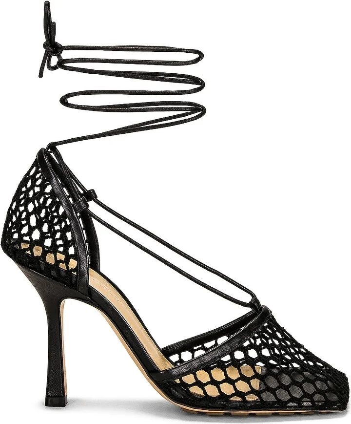 Bottega Veneta Stretch Heels in Black