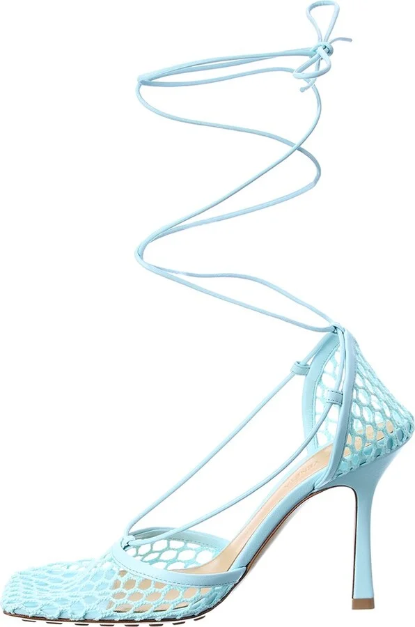 Bottega Veneta Stretch Leather Ankle Wrap Sandal - Image 2