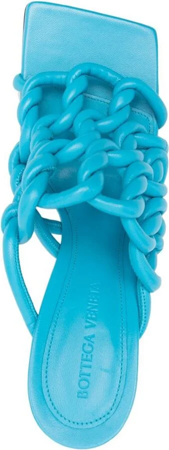 Bottega Veneta Stretch Leather Heel Sandals - Image 3