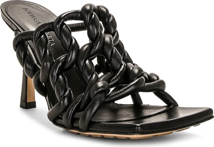Bottega Veneta Stretch Mule Sandal in Black - Image 2