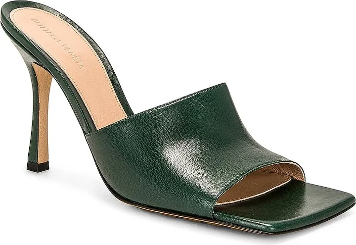 Bottega Veneta Stretch Mule Sandal in Green - Image 2