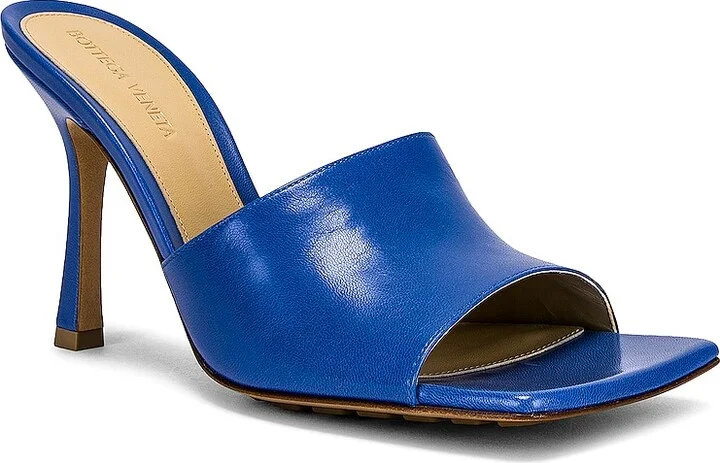 Bottega Veneta Stretch Mule Sandals in Blue - Image 2