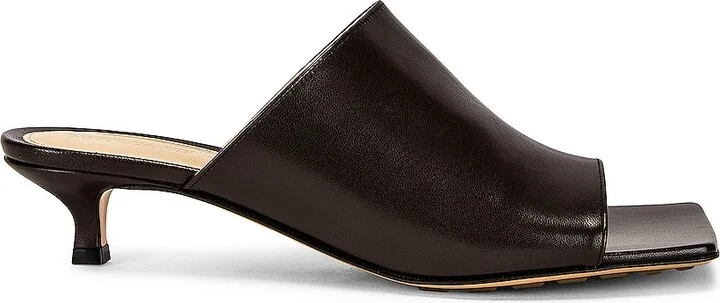 Bottega Veneta Stretch Mule Sandals in Chocolate