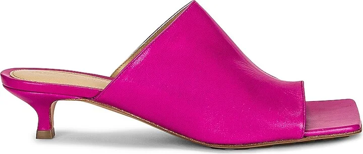 Bottega Veneta Stretch Mule Sandals in Fuchsia