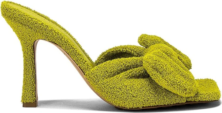 Bottega Veneta Stretch Mule Sandals in Green