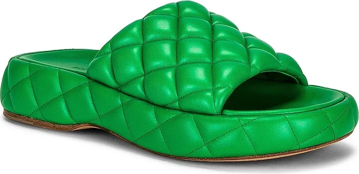 Bottega Veneta Stretch Padded Sandals in Green - Image 2
