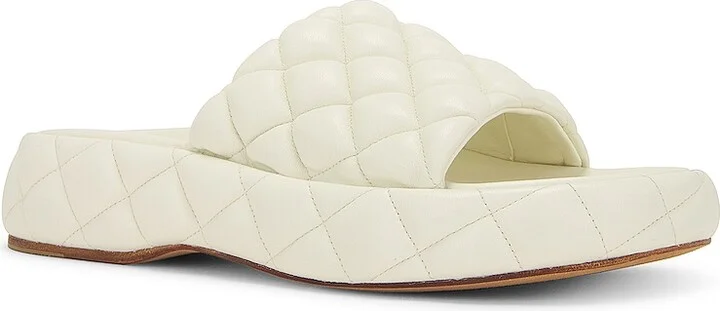 Bottega Veneta Stretch Padded Sandals in White - Image 2