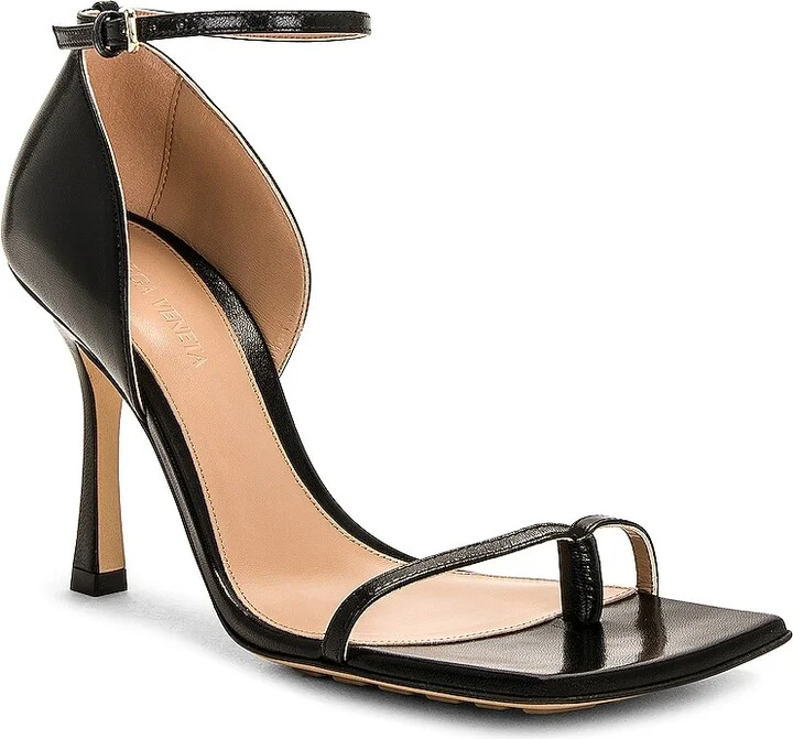 Bottega Veneta Stretch Sandal in Black - Image 2