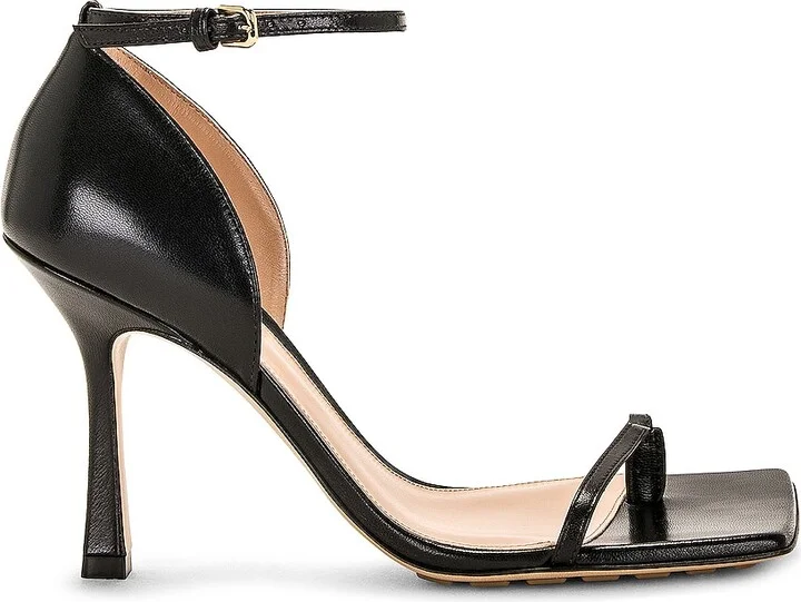 Bottega Veneta Stretch Sandal in Black