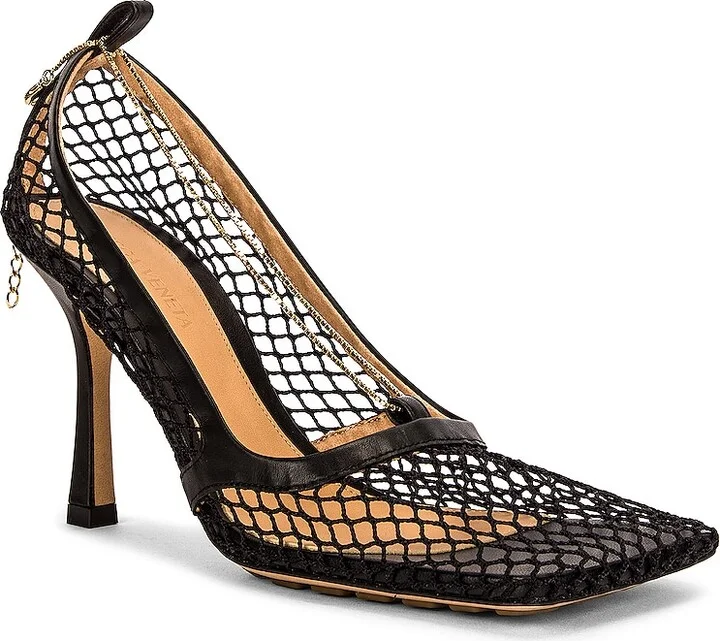 Bottega Veneta Stretch Sandals in Black in Black - Image 2