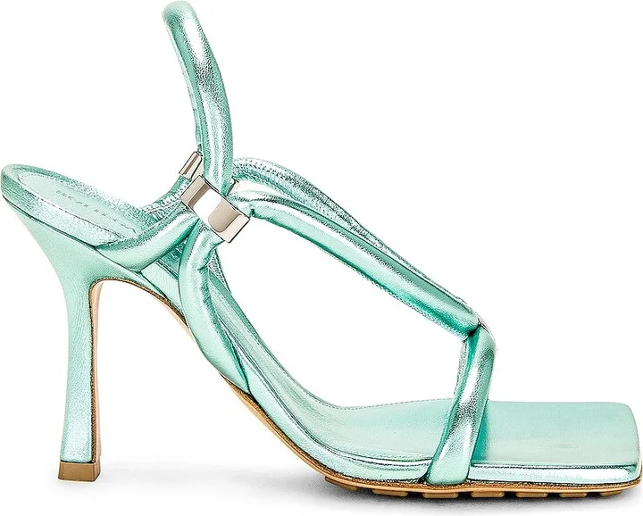 Bottega Veneta Stretch Slingback Sandal in Teal