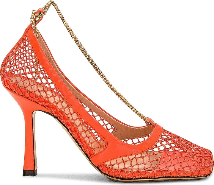 Bottega Veneta Stretch Slip On Pump in Orange