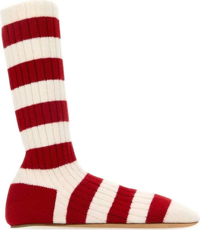 Bottega Veneta Striped Socks Shoes