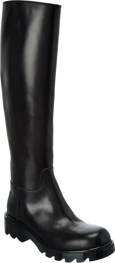 Bottega Veneta Strut Leather Knee-High Boot
