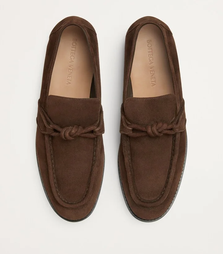 Bottega Veneta Suede Astaire Loafers - Image 4
