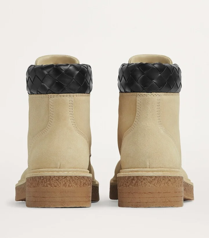 Bottega Veneta Suede Haddock Lace-Up Boots - Image 3