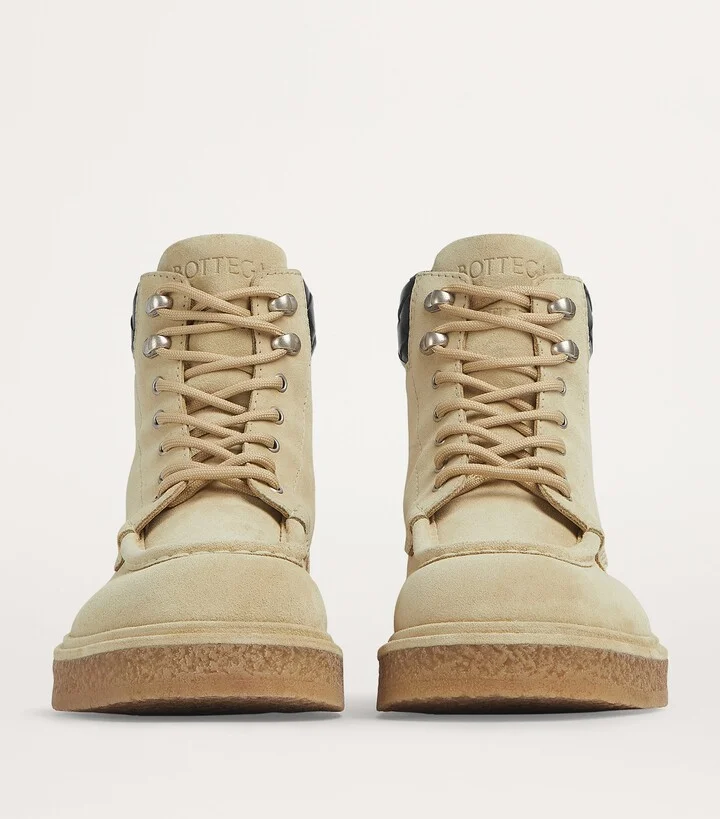 Bottega Veneta Suede Haddock Lace-Up Boots - Image 5