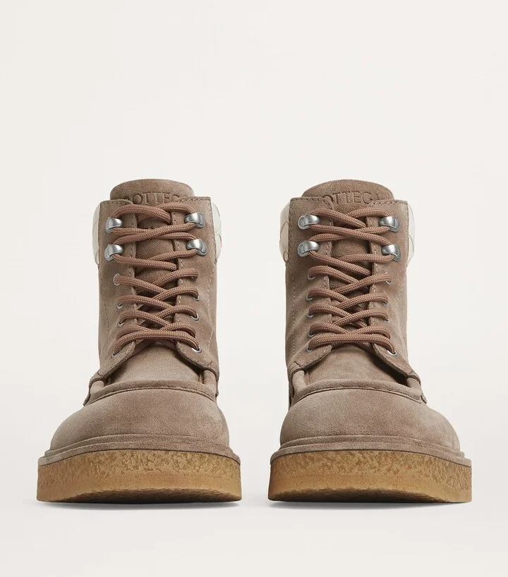 Bottega Veneta Suede Haddock Lace-Up Boots - Image 3