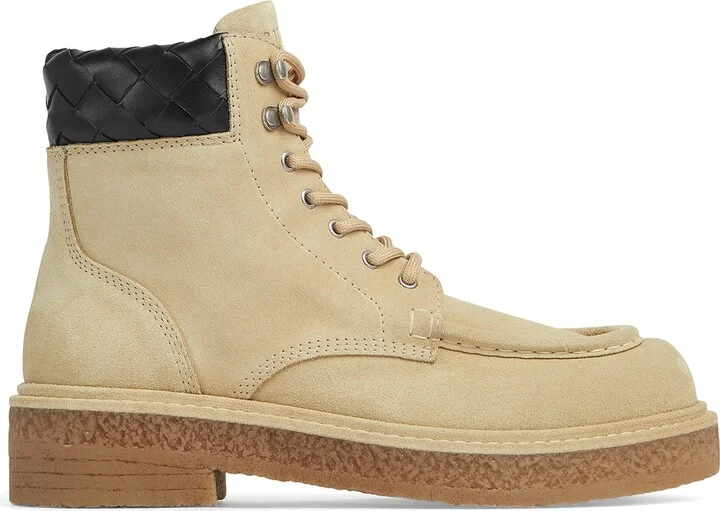 Bottega Veneta Suede Haddock Lace-Up Boots