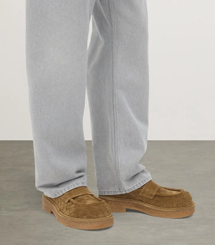 Bottega Veneta Suede Haddock Loafers - Image 2