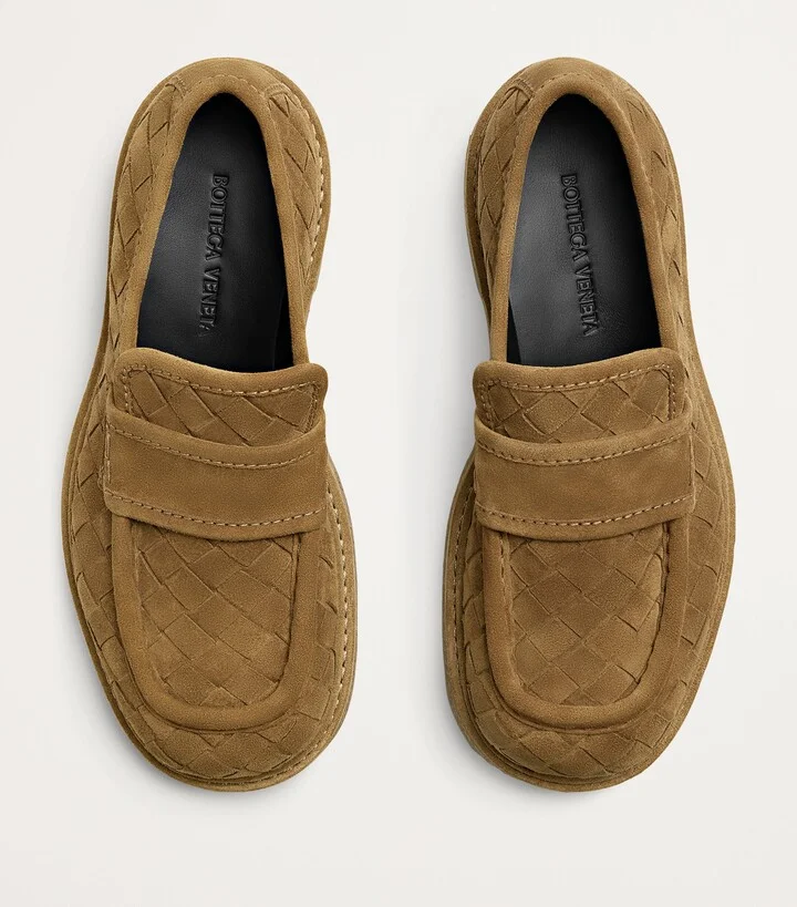 Bottega Veneta Suede Haddock Loafers - Image 6