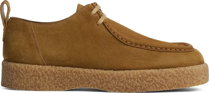 Bottega Veneta Suede Lace-Up Torino Loafers