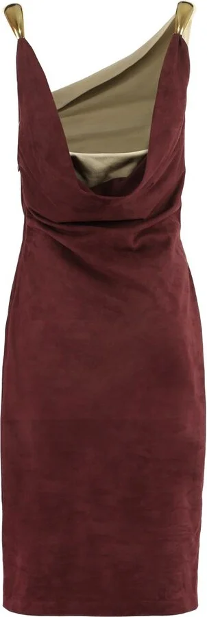 Bottega Veneta Suede Midi-Dress - Image 2