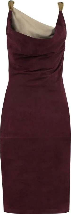 Bottega Veneta Suede Midi-Dress - Image 7