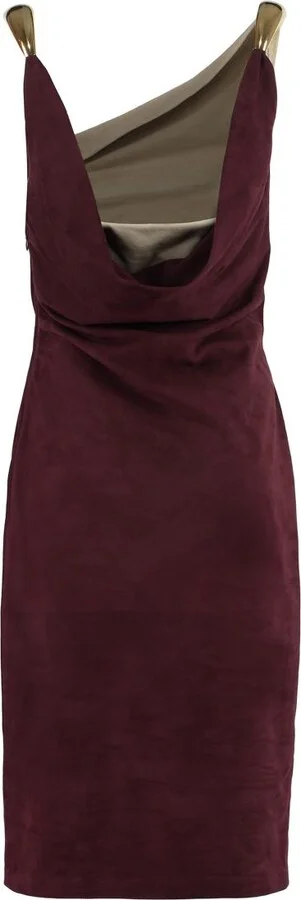 Bottega Veneta Suede Midi-Dress - Image 8