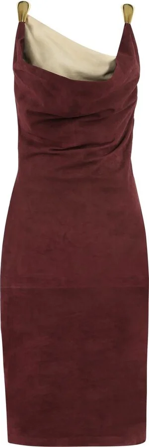 Bottega Veneta Suede Midi-Dress
