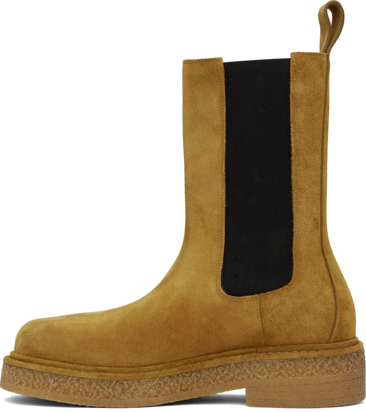 Bottega Veneta Tan Haddock Chelsea Boots - Image 3