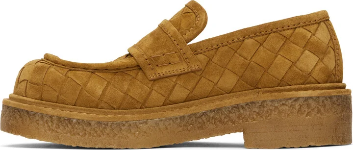 Bottega Veneta Tan Haddock Loafers - Image 3