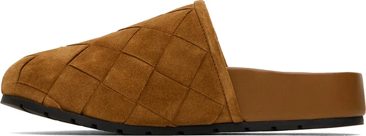 Bottega Veneta Tan Reggie Mules - Image 3