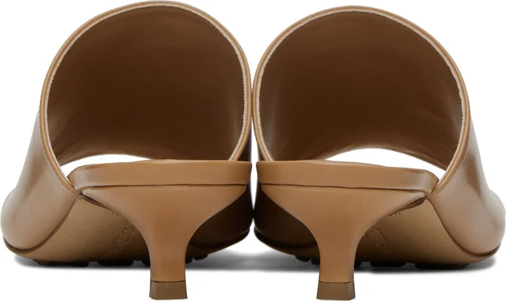 Bottega Veneta Tan Stretch Mules - Image 2