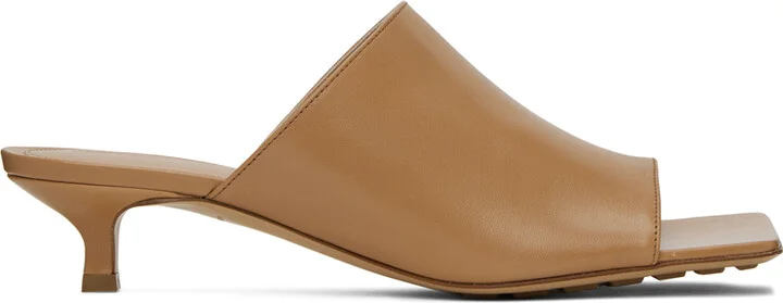 Bottega Veneta Tan Stretch Mules