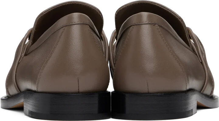 Bottega Veneta Taupe Astaire Loafers - Image 2