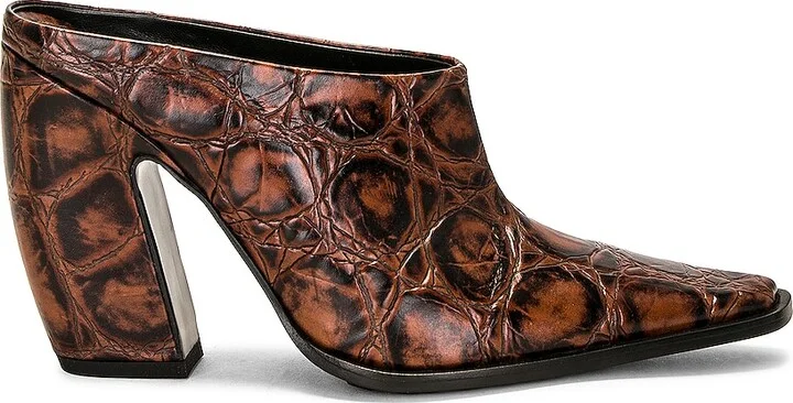 Bottega Veneta Tex Mule Pumps in Brown