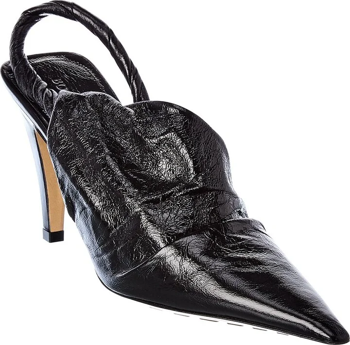 Bottega Veneta The Point Leather Slingback Pump