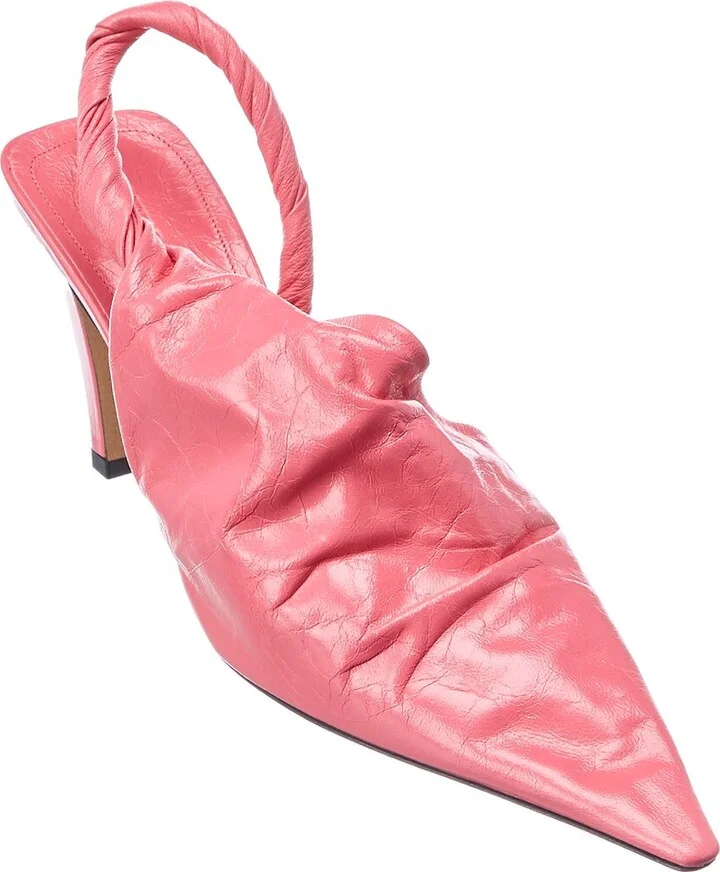 Bottega Veneta The Point Leather Slingback Pump