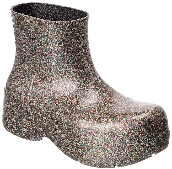 Bottega Veneta The Puddle Glitter Rubber Boot