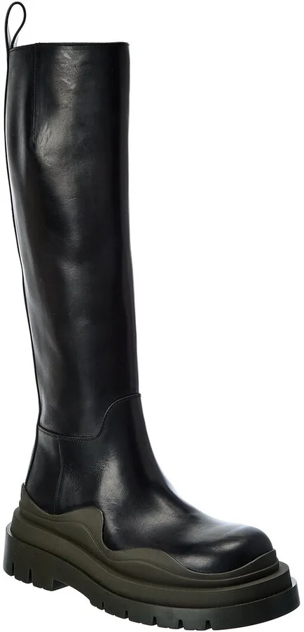 Bottega Veneta The Tire High Leather Boot