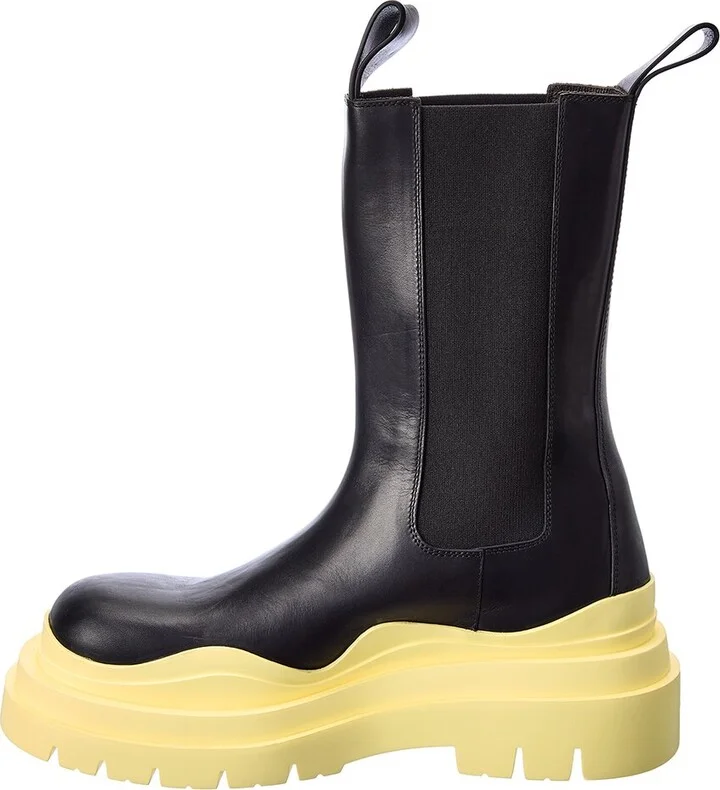 Bottega Veneta The Tire Leather Boot - Image 2