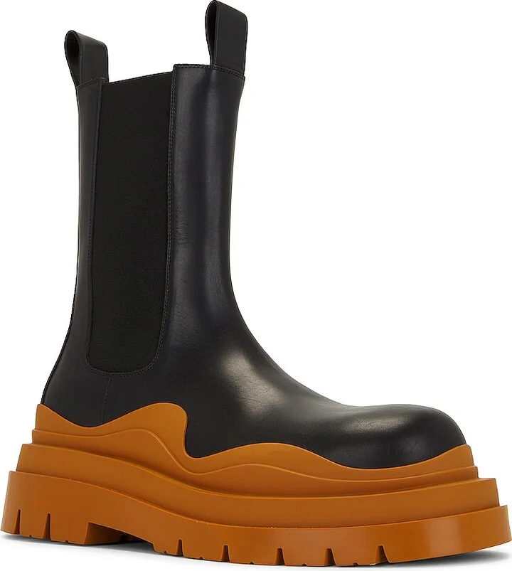 Bottega Veneta Tire Chelsea Boot in Black - Image 2